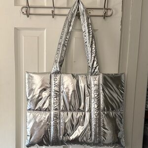 Bath and Bodyworks Silver Tote Bag